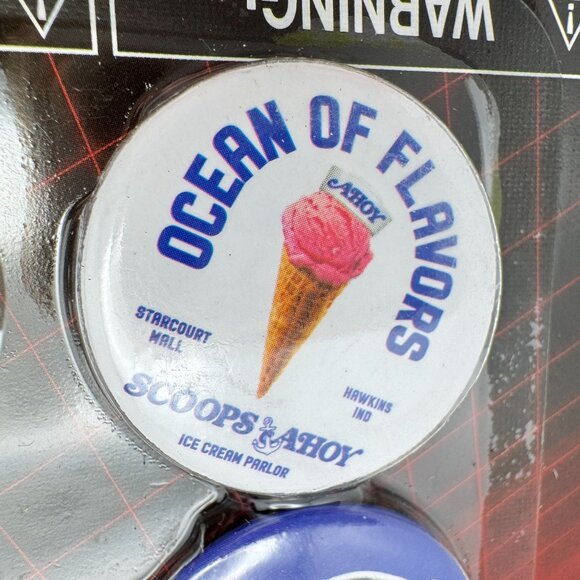 Stranger Things Scoops Ahoy 6-Pack Buttons Netflix Limited Edition - Picture 4 of 9